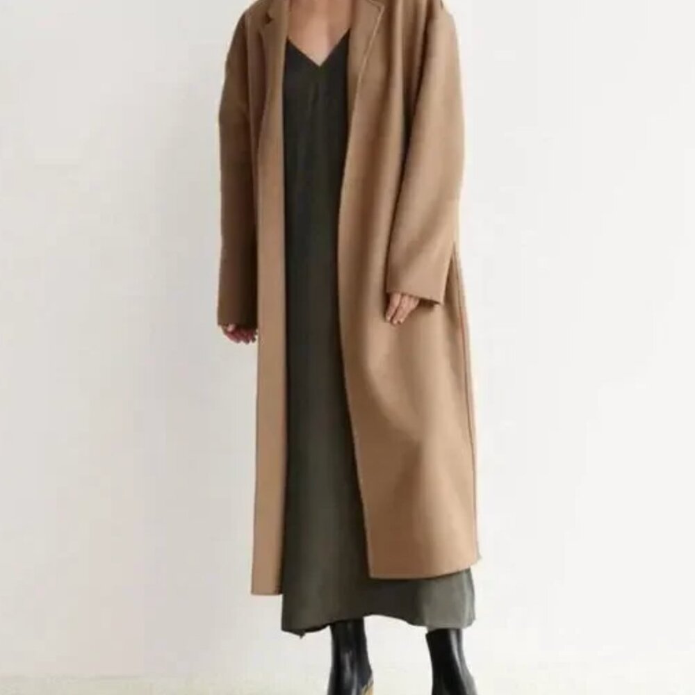 Jenni Kayne Cashmere Overcoat in Camel - Size M